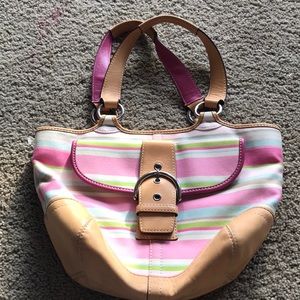 Multicolored Coach Purse